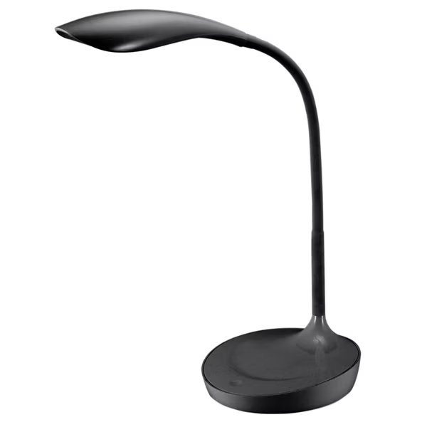 Konnect Gooseneck Desk Lamp, Black, Bostitch, Mfr#: KT-VLED1502-BLK